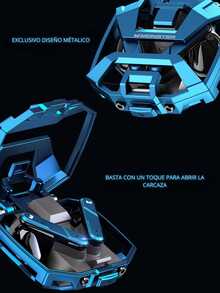 Monster XKT09 TWS Bluetooth 5.2 Video Games Headphones Metallic Finish - 藍色 - 查看 5