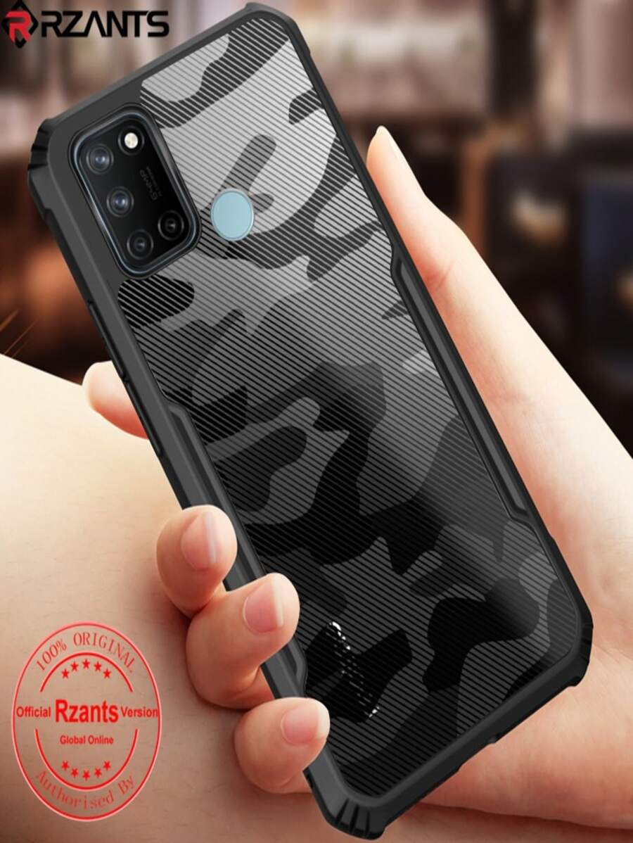 Rzants Cases For Realme 7i / C17+ Glass Mica - màu đen - Xem 1