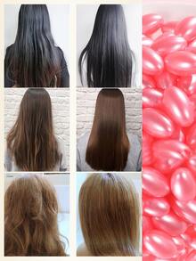 60膠囊頭髮軟化精華沖洗適合男人和女性 - 藕粉色 - 查看 4