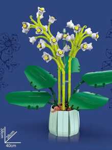 Figura armable flor de orquidea blanca con 610 piezas eterna - Multicolor - Ver 1