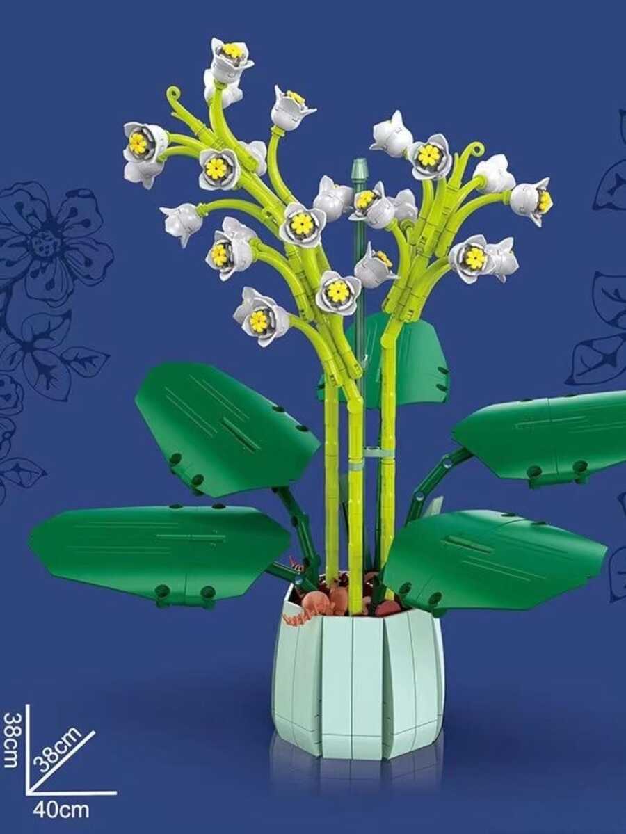 Figura armable flor de orquidea blanca con 610 piezas eterna - Multicolor - Ver 1