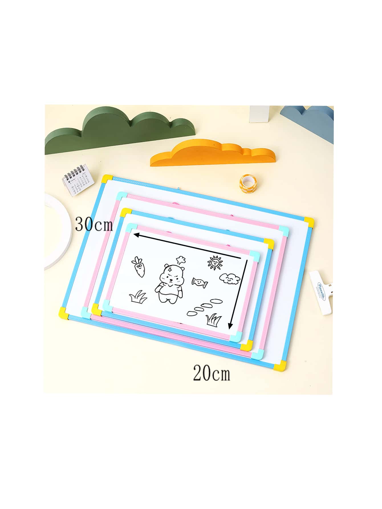 Early Educational Toy Household Whiteboard For Leaving Message, Graffiti With Pink Frame SHEIN USA