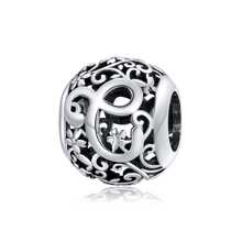 WOSTU 1 Pieza Colgante De Dijes Vintage De Letras A A Z, Colección De 26 Letras De Plata Esterlina 925 Para Pulsera O Brazalete De Plata Esterlina, Joyería Fina De Regalo