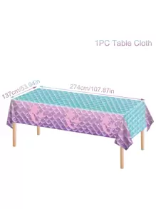 1 khăn trải bàn nhựa tiệc nàng tiên cá, khăn trải bàn hoạt hình vảy cá dùng một lần, đồ trang trí sinh nhật chủ đề nàng tiên cá, khăn trải bàn sinh nhật, đồ dùng tiệc dưới biển, đồ trang trí tiệc cưới, tiệc chia tay cô dâu, tiệc chào đón em bé, đồ trang trí nhà cửa, đồ trang trí bàn, quà tặng tiệc - Nhiều màu - Xem 4