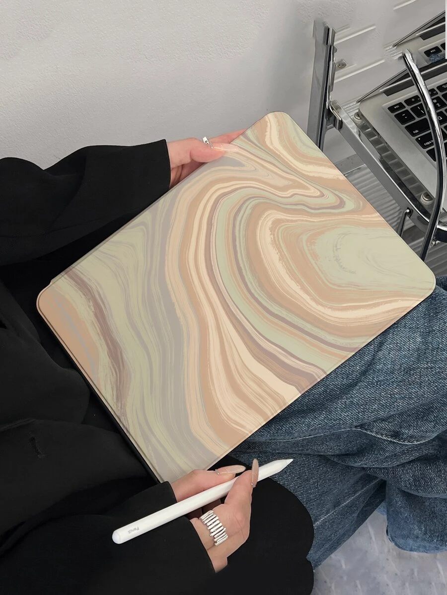 Tablet Case Compatible With Ipad With Stand, Pencil Holder, Auto Sleep/wake & Air Vent Function - Multicolor - View 1