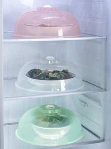 Microwave Heating Cover Food Splatter Guard Plastic Wrap Bowl Lid Kitchen Tool, High Heat-resistant, Microwavable - Clear - View 7