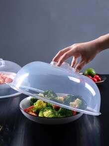 Microwave Heating Cover Food Splatter Guard Plastic Wrap Bowl Lid Kitchen Tool, High Heat-resistant, Microwavable - Clear - View 5