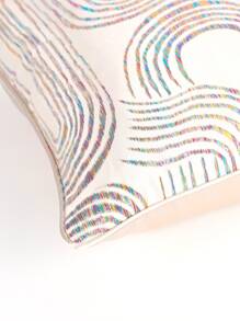 1 件现代抽象激光箔印花装饰涤纶枕套，适用于客厅、卧室、户外沙发，45 厘米 * 45 厘米、50 厘米 * 50 厘米、30 厘米 * 50 厘米，家居装饰（无枕芯） - 彩色 - 查看 6