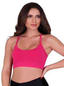 Women Bras & Bralettes - 玫紅色 - 查看 1