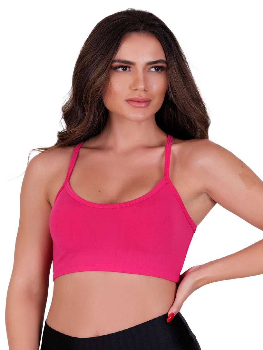 Women Bras & Bralettes - 玫紅色 - 查看 1