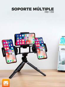 Soporte Multi Clip 360° Para Celular - Negro - Ver 3