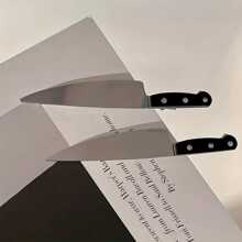 街头风两件套女士水果刀发夹，哥特朋克风刀形发夹，发饰皇冠爪夹发卡，学习用品，发饰