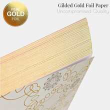 1 pezzo di Libro degli ospiti per matrimoni/feste, libro per registrare gli invitati per occasioni speciali, con bordi dorati placcati, elegante e di lusso, ideale per matrimonio, anniversario, festa o come regalo da sposa, Natale