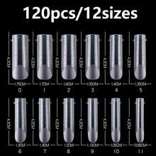 120Pcs Fake Nail Square Quick Extension Tips Reusable Polygel Nails Form With Scale Uv Gel Polish Mold Sculpted Full Cover Press On Nails For Women And Girls Manicure Supplies Tools Bl01