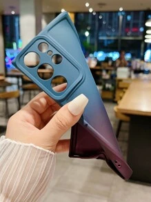 Gradient Full Coverage Lens Simple & Fashionable Phone Case Compatible With Apple, Samsung, Xiaomi, Oppo, Vivo, Huawei