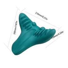 1入組 Eva 材料瑜伽頸椎按摩工具，頸部擔架，聚氨酯頸部按摩器，緩解頸部疲勞，緩解頸部疼痛 - 藍色 - 查看 5