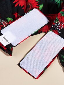 夏季比基尼游泳套裝,寵物泳衣 - 紅色 - 查看 5