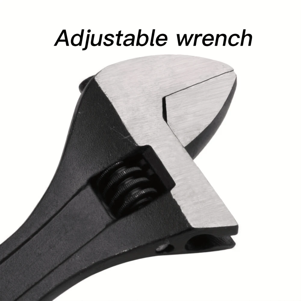 Black Precise Adjustable Wrench - Black - View 1