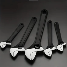 Black Precise Adjustable Wrench - Black - View 4