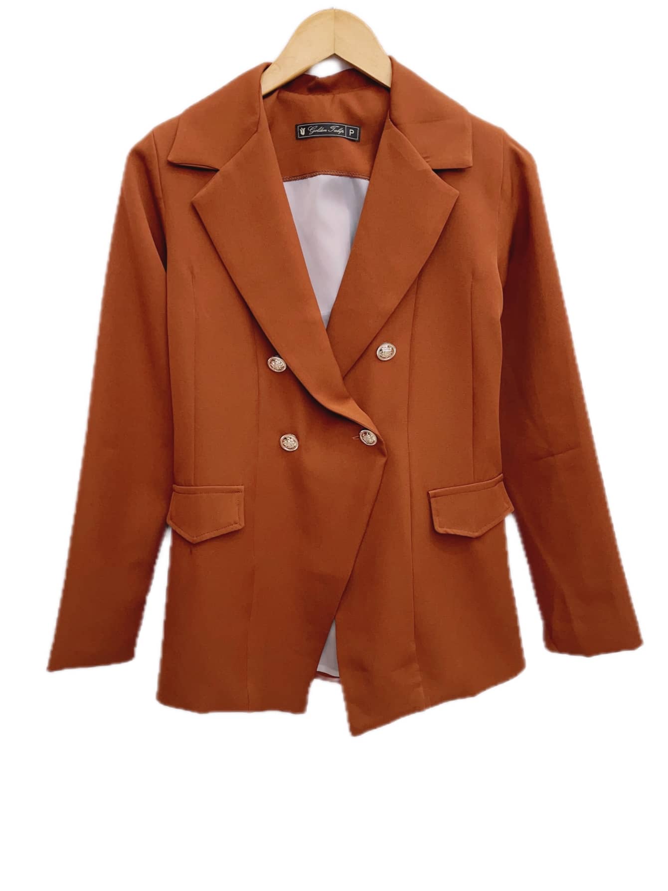 Women Blazers - 棕色 - 查看 1