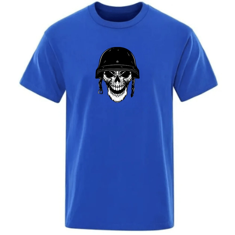 Men T-Shirts - 寶藍色 - 查看 1