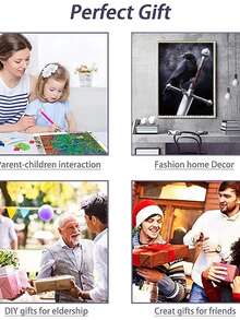 5D充分鑽頭水鑽繪畫-鳥,家庭裝飾,十字繡,馬賽克,動物,樹,鑽石藝術