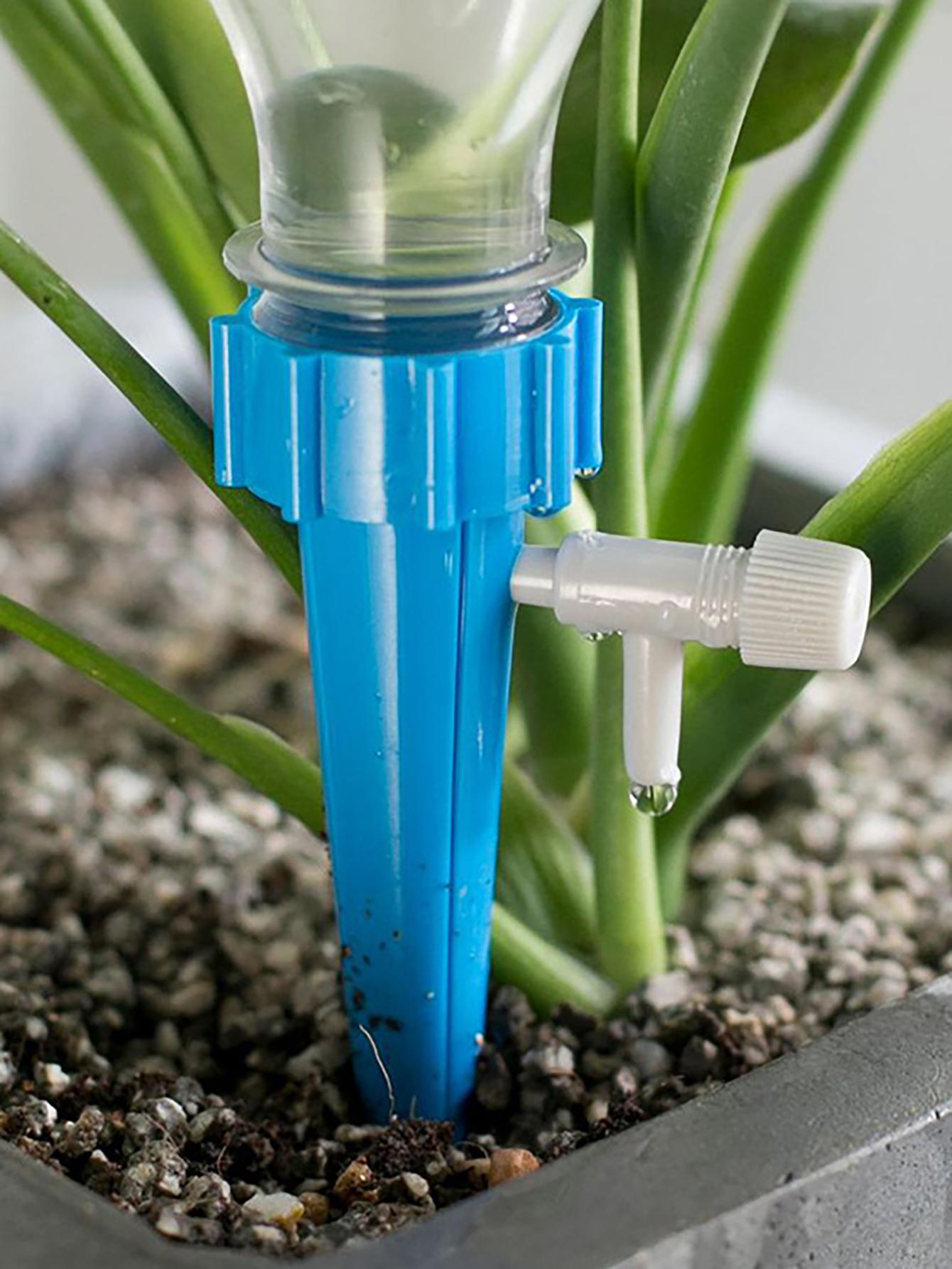 The automatic watering system keeps your garden plants and flowers
