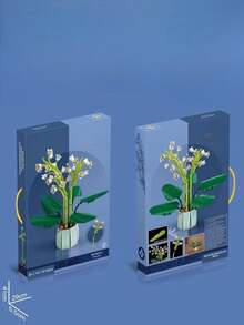 Figura armable flor de orquidea blanca con 610 piezas eterna - Multicolor - Ver 3