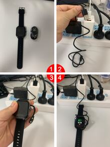 Relojes Inteligentes Luminoso Casual Deportivo - Oro rosa - Ver 6