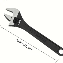 Black Precise Adjustable Wrench - Black - View 5