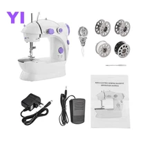 Mini Portable Sewing Machine Automatic Electronic Compact Double Speed Control Double Threads - White - View 5