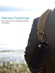 1pc Outdoor Shockproof And Waterproof Portable Wireless Speaker With Bass Boost, Tf Card And U-Disk Playback, Audio Output And Multifunction, Suitable For Cycling - Black - View 9