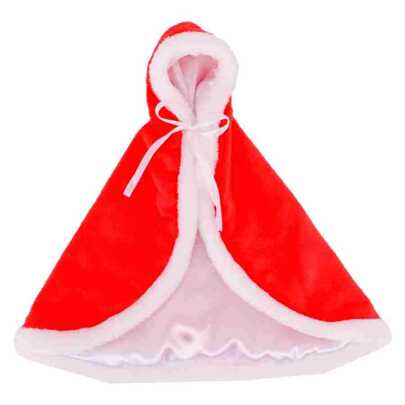 聖誕娃娃斗篷兒童冬季服裝(不含娃娃)