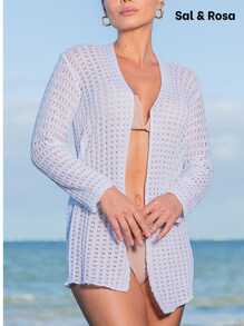 Women Coats - 白色和關閉 - 查看 4
