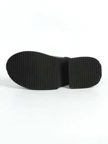 Của phụ nữ Thêu Nêm Gót chân Đúng mốt Giày ống Ankle - màu đen - Xem 7