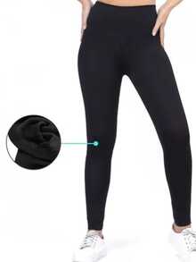 Women Thermal Underwear Bottoms - 黑色 - 查看 4