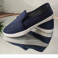 Women Flats - Màu xanh hải quân - Xem 2