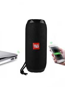 1pc Outdoor Shockproof And Waterproof Portable Wireless Speaker With Bass Boost, Tf Card And U-Disk Playback, Audio Output And Multifunction, Suitable For Cycling - Black - View 5