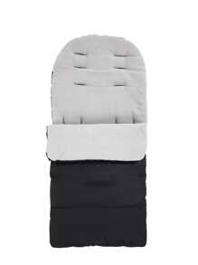 Baby Stroller Footmuff Sleeping Bag, Windproof And Warm - Black - View 3