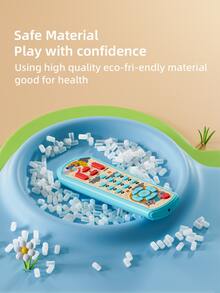 1款嬰幼兒模擬音樂/燈光/教育遙控器玩具,無需電池(有英文、法文、西班牙文模式可選) - 紅色 - 查看 9