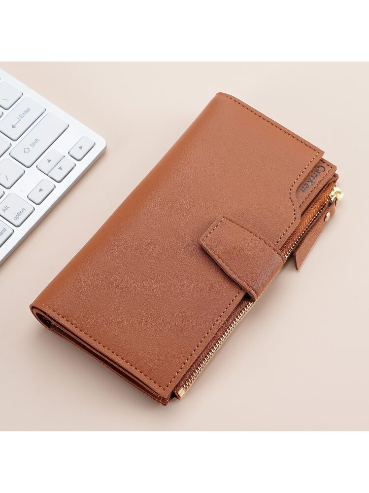 Soft Pu Leather Fashionable Long Wallet With Multiple Card Slots