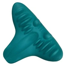 1入組 Eva 材料瑜伽頸椎按摩工具，頸部擔架，聚氨酯頸部按摩器，緩解頸部疲勞，緩解頸部疼痛 - 藍色 - 查看 4