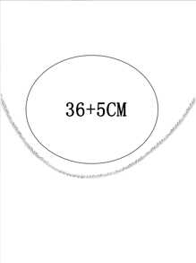 1入組時尚鋅合金極簡項鍊適合女士日常裝飾