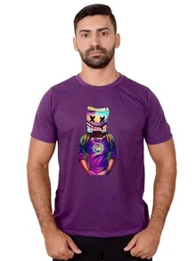 Men T-Shirts - 紫色 - 查看 1