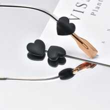 可爱 8 件装黑色防滑眼镜耳钩 女士眼镜配件 - 黑色 - 查看 2