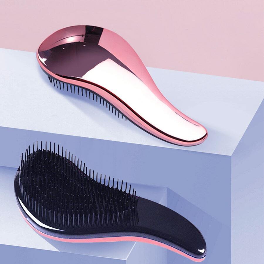 1个家用头皮按摩梳，便携式卷发造型工具，美发造型工具，发饰