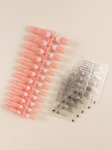 120pcs 5Sets French Fake Nails Art Kit Press On Nails Manicure Glossy And Matte Full Cover False Nails Natural Artificial Nail Tips For DIY Nail Supplies