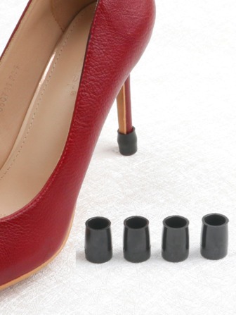 4pcs/pack Transparent Anti-skid & Anti-wearing Heel Protectors For High Heel Shoes