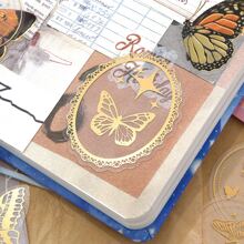 40pcs/pack Luminous Jellyfish And Stars & Moon Reflection Pet Stickers, Waterproof Label For Decorating Phone, Laptop, Notebook, Art Journal, Scrapbook, Diy, Aesthetic Office Supplies School Stationery