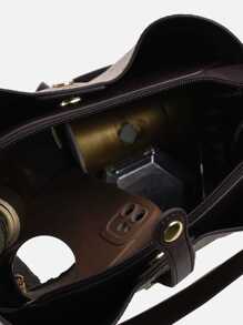 Dedoo Túi xách và túi đeo vai cỡ lớn sang trọng, cổ điển kiểu Âu và Mỹ, phù hợp cho phụ nữ trung niên, mùa thu/đông. - Nhiều màu - Xem 9